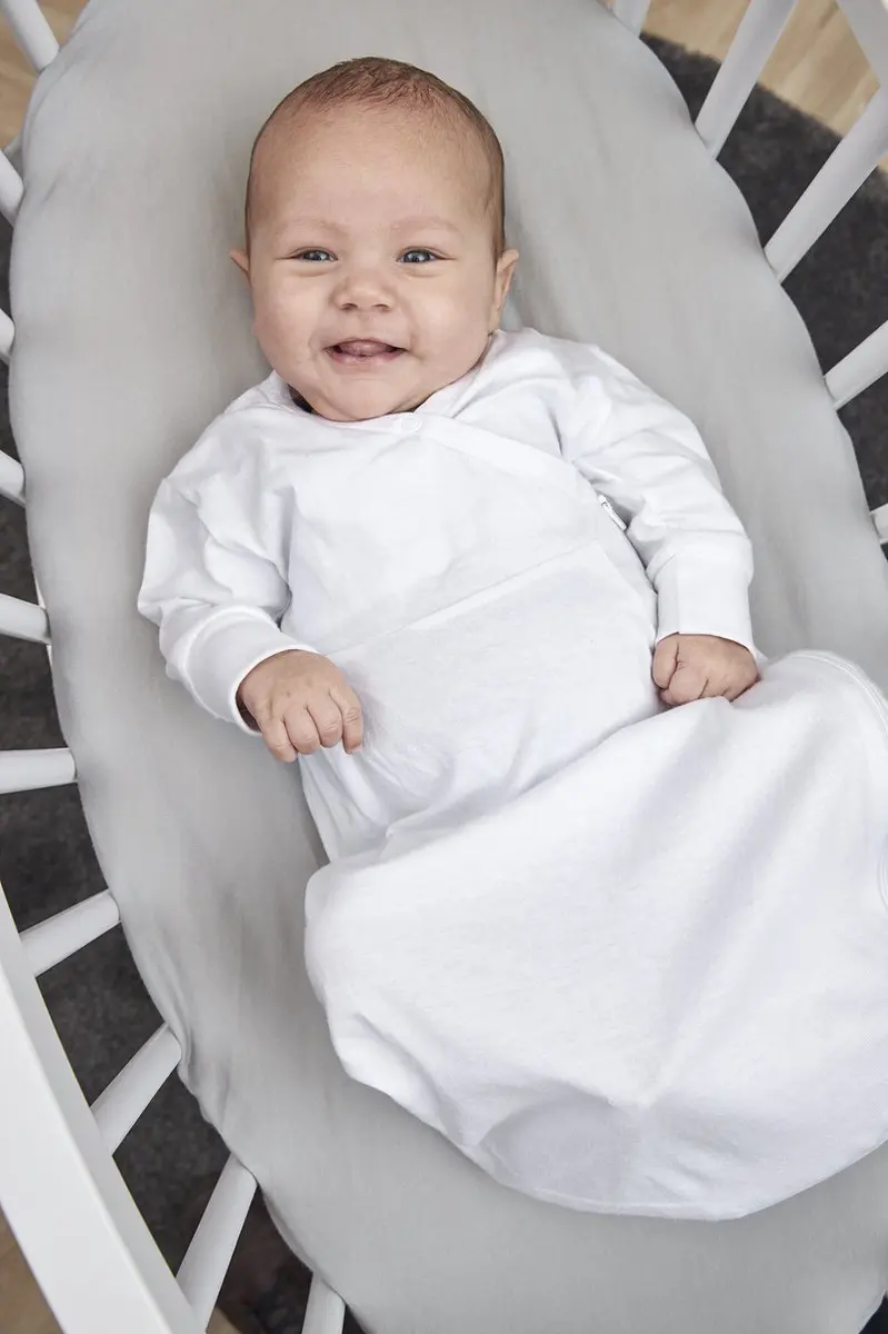 Meyco Baby Uni Hoeslaken Wieg - Light Grey 40x80/90cm