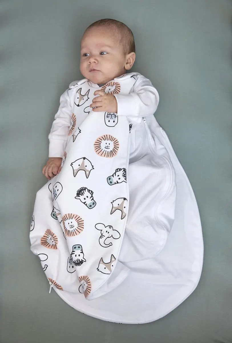 Meyco Baby Animal Slaapzak - 50/56 - 2.5 TOG - Multicolor