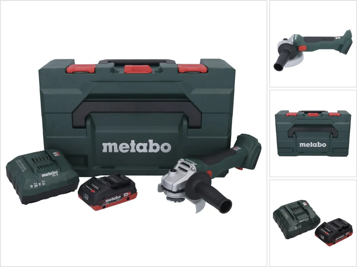 Metabo W 18 L BL 9-125 Accu Haakse Slijper