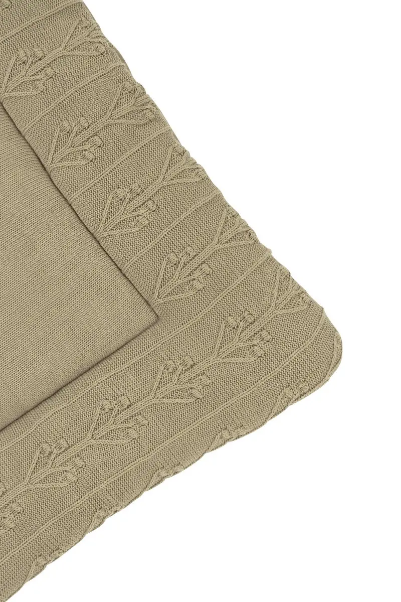 Meyco Baby Romantic Flower Boxkleed 77x97cm - Taupe