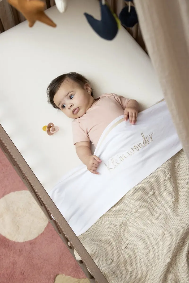 Meyco Baby Klein Wonder Ledikantlaken 100x150cm - Soft Sand