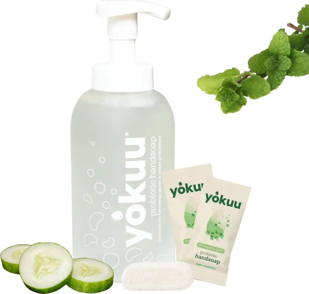 Yokuu Probiotische Vegan Handzeep Komkommer & Munt - 1125ml - afbeelding 6 van 6