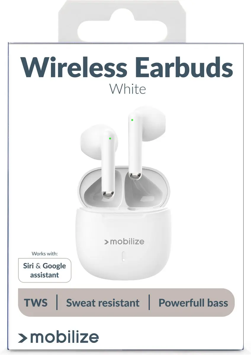 Mobilize TWS Earbuds MOB-TWSE-001W - Wit