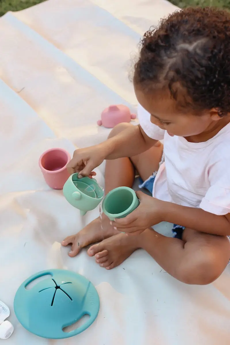 Pura my-my Silicone Drinkbeker - 3 Stuks - Mint/Grijs/Moss
