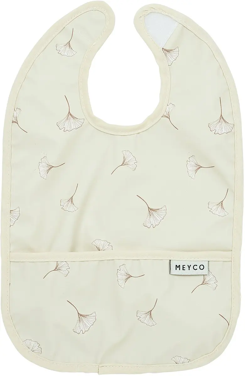 Meyco Baby Ginkgo Slab met Opvangbakje - 2 Stuks - Soft Sand - afbeelding 6 van 6
