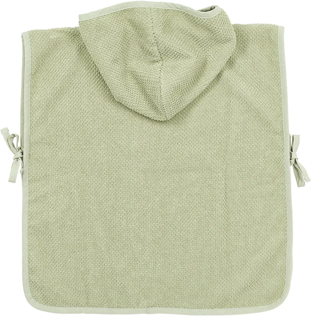 Meyco Baby Popcorn Badponcho - Soft Olive