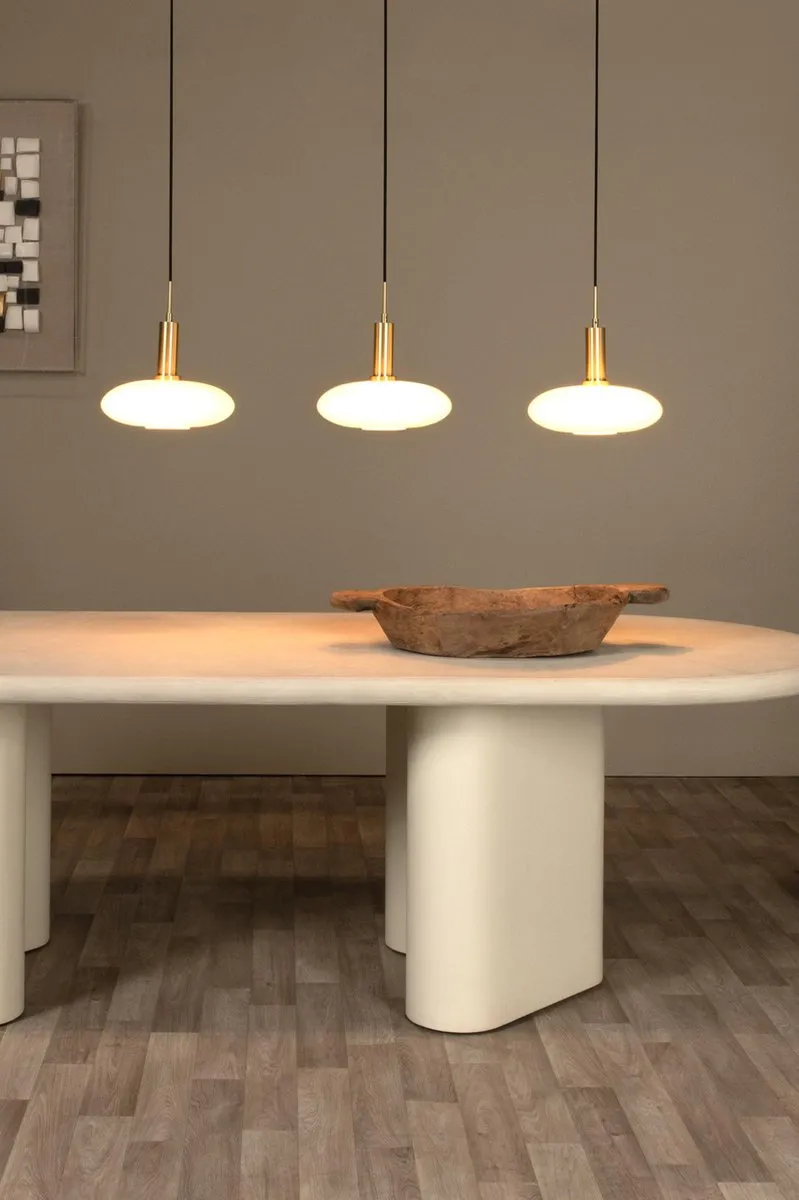 Lucide Singala Hanglamp 3xE27 - Mat Goud/Messing