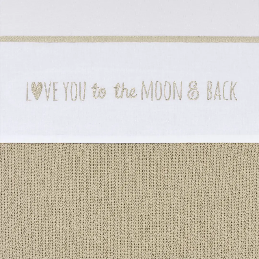 Meyco Baby Love You To The Moon & Back Ledikantlaken 100x150cm