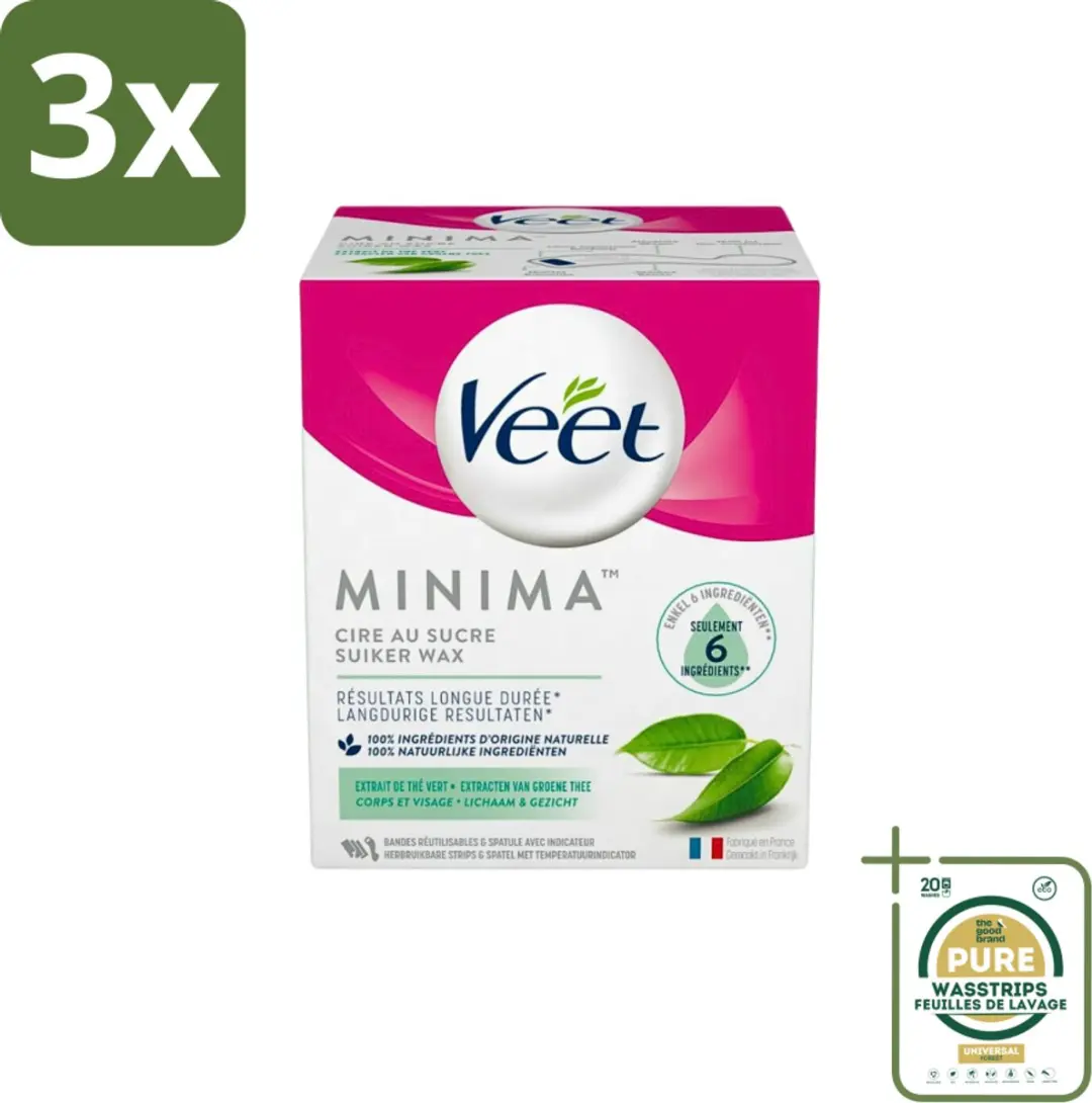 Veet Warme Wax Minima Groene Thee 750ml