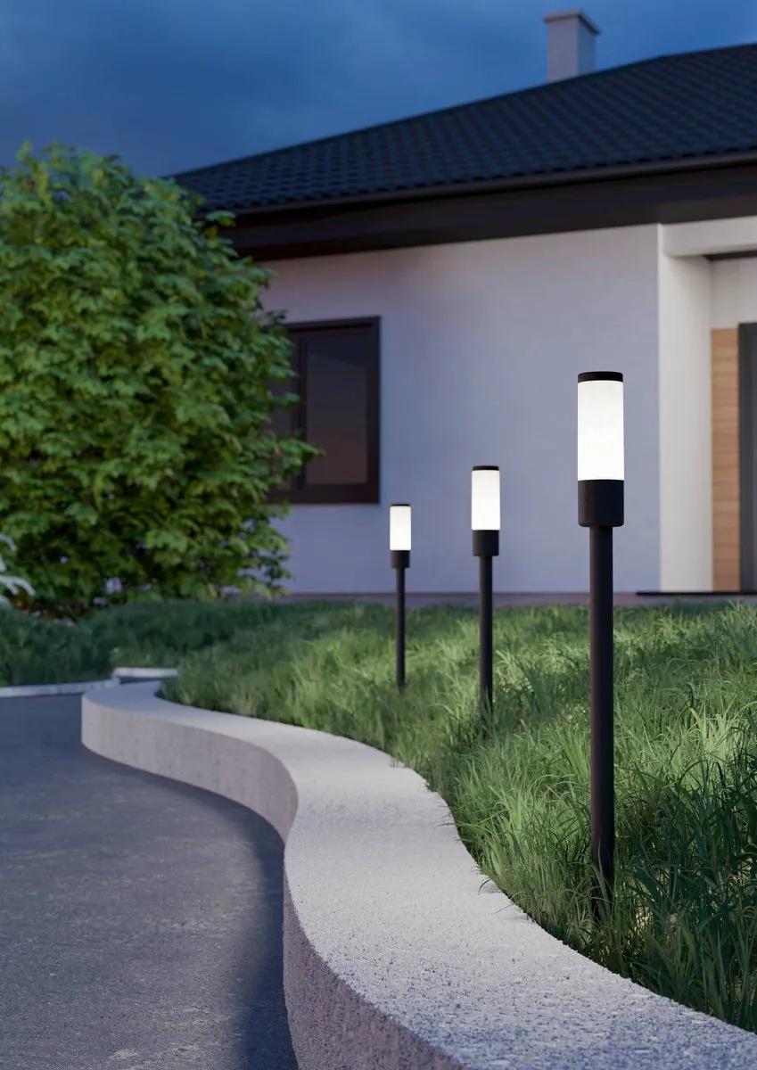 Eglo Zancaro Grondpin LED 60cm - 3 Stuks - Zwart/Wit