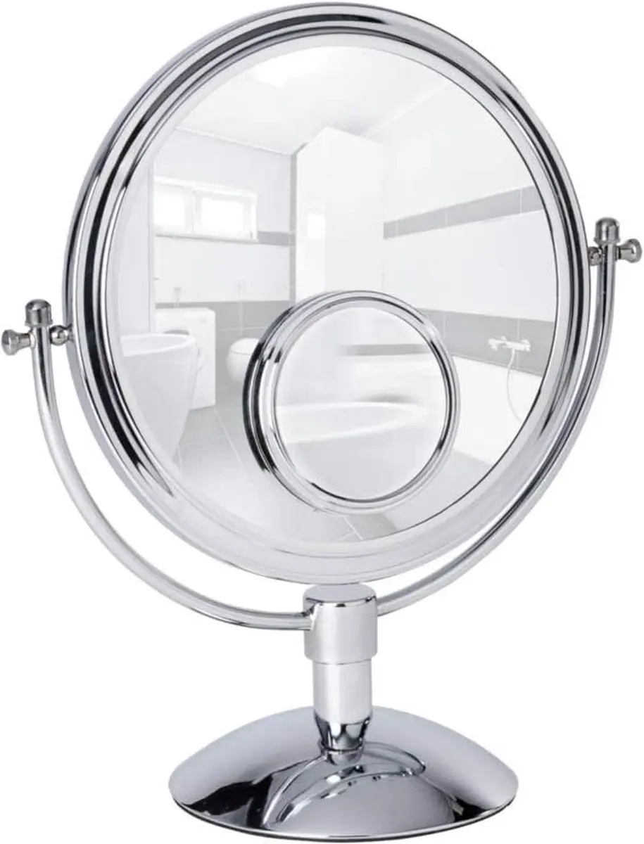 Wenko Cosmeticaspiegel Grando - Staand - 33x37cm - Chroom