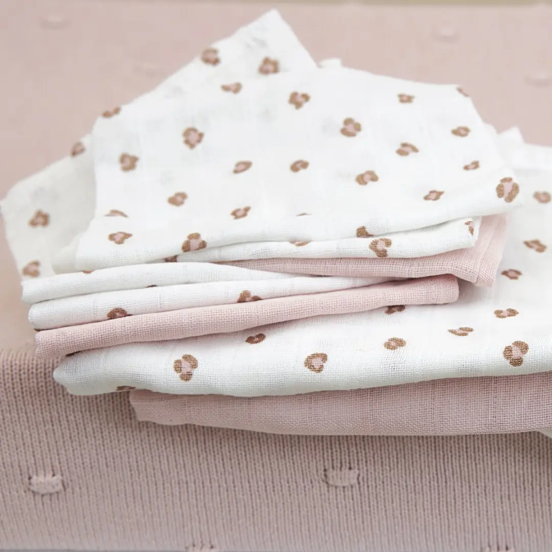 Meyco Baby Mini Panther Hydrofiele Washandjes - 3 Stuks