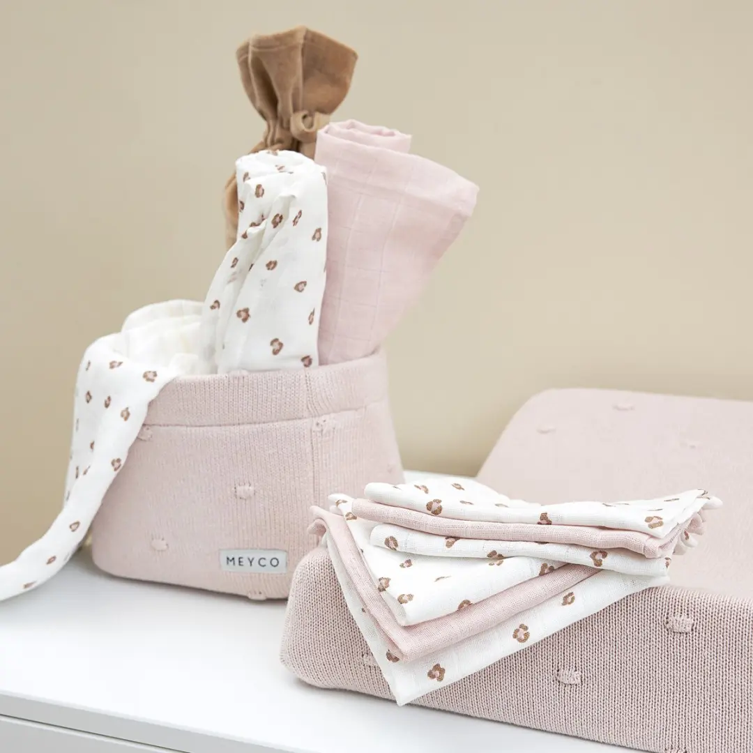 Meyco Baby Mini Panther Hydrofiele Washandjes - 3 Stuks