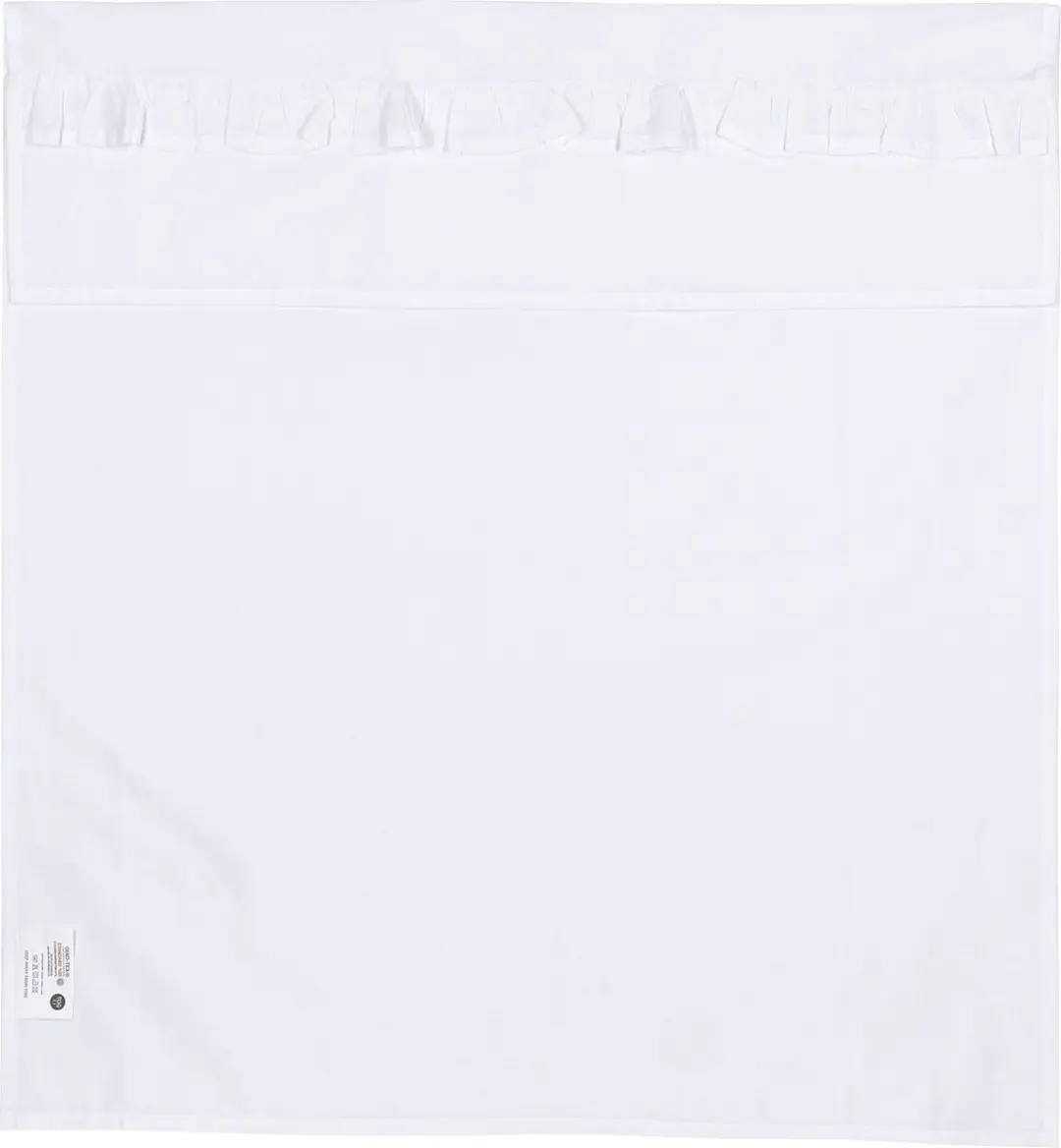Meyco Baby Ruffle WiegLaken 75x100cm - 0.3 TOG - Wit