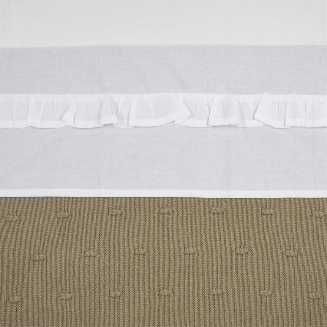 Meyco Baby Ruffle WiegLaken 75x100cm
