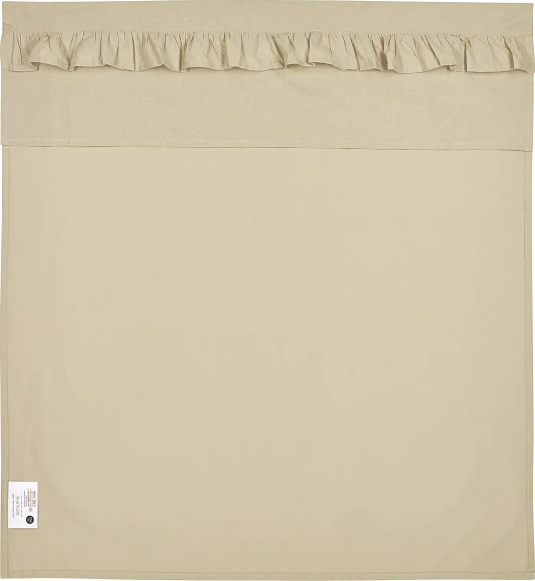 Meyco Baby Ruffle WiegLaken Sand 75x100cm - 0.3 TOG