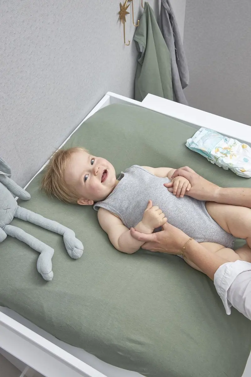 Meyco Baby Uni Aankleedkussenhoes 85x75cm - Forest Green