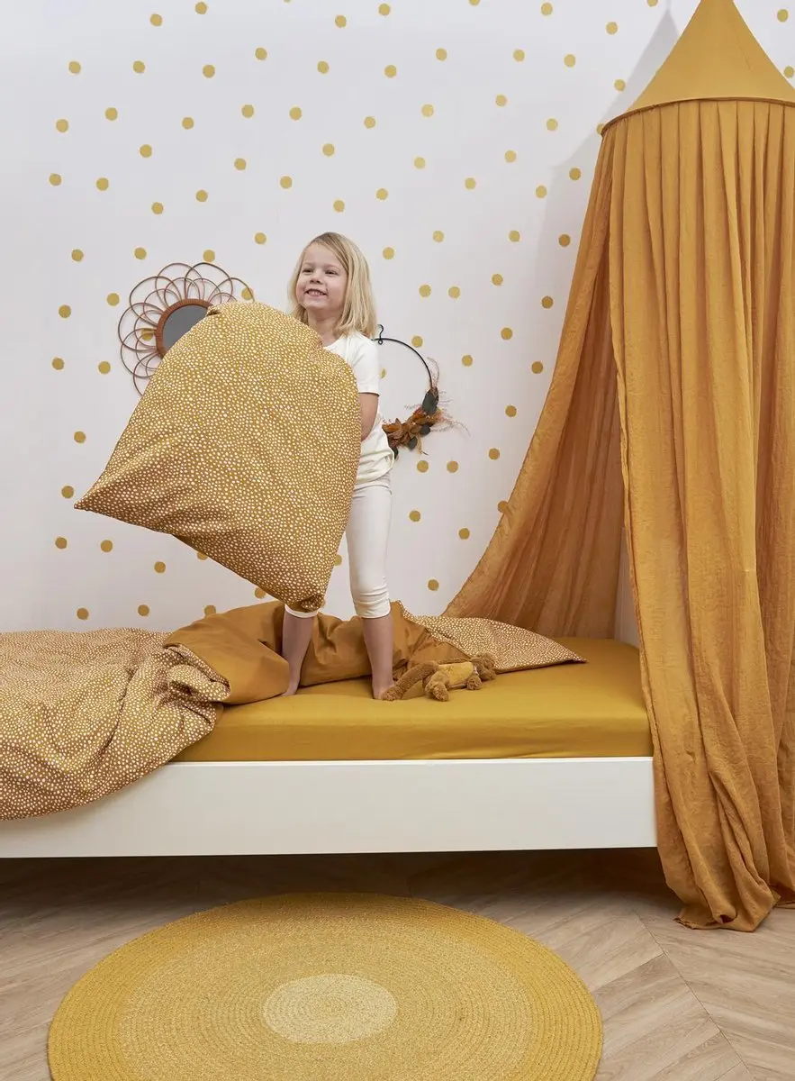 Meyco Home Uni Hoeslaken 120x200cm - Honey Gold