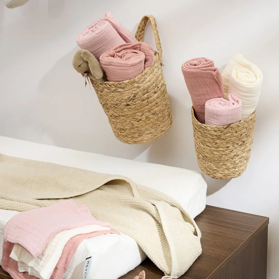 Meyco Baby Uni Swaddle 2-delig - 120x120cm - Soft Rose