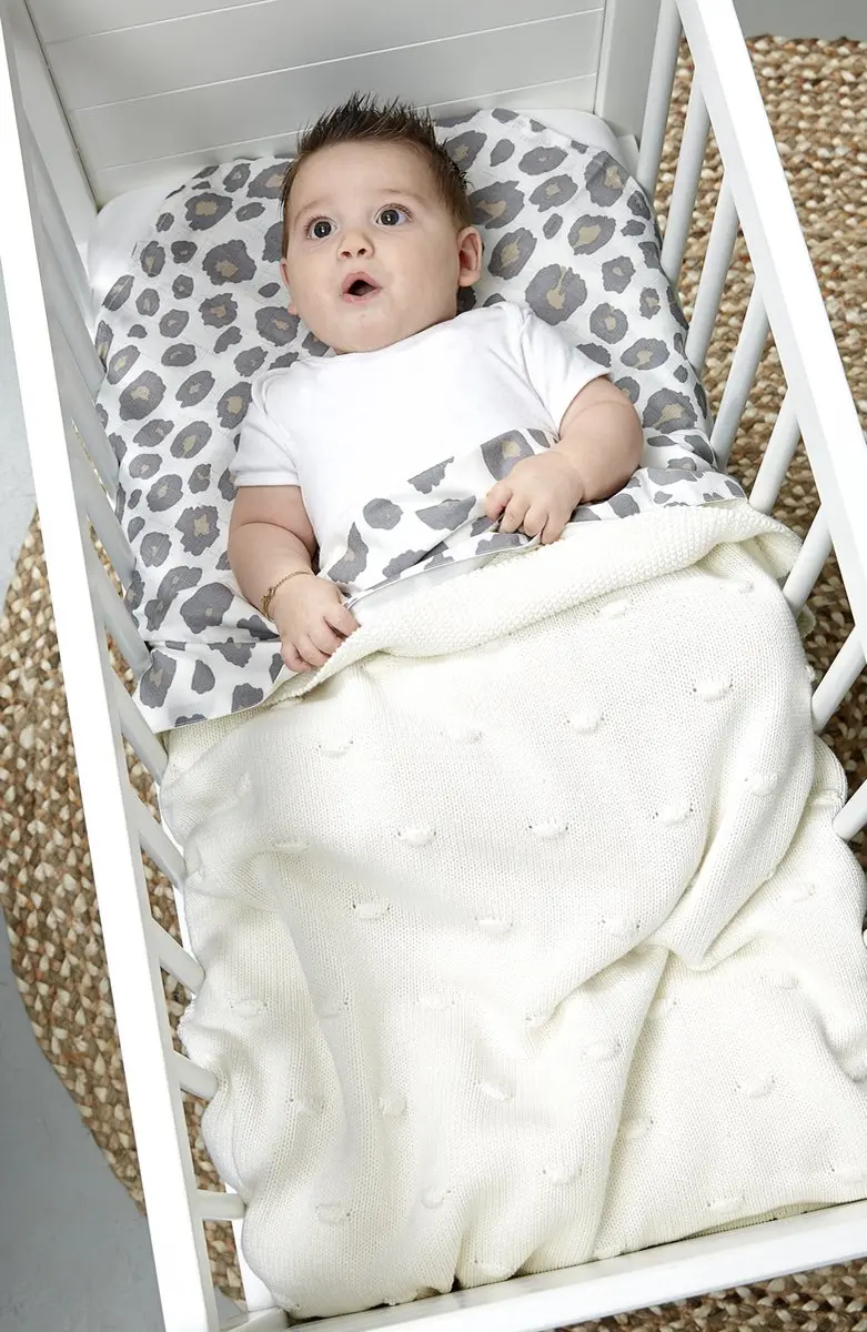 Meyco Baby Knots Ledikantdeken 1.0 TOG - 100x150cm - Offwhite - afbeelding 6 van 6