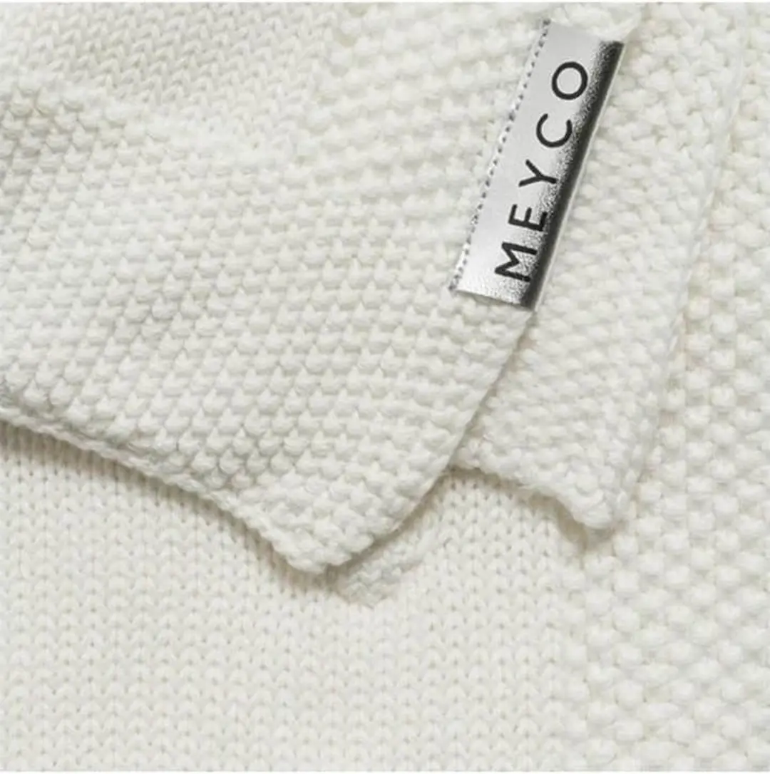Meyco Baby Knots Ledikantdeken 1.0 TOG - 100x150cm - Offwhite