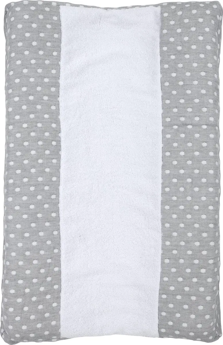 Meyco Baby Little Dots Aankleedkussenhoes - 50x70cm - Grijs