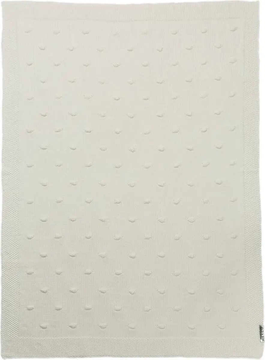 Meyco Baby Knots Wiegdeken 75x100cm - Offwhite - 1.0 TOG
