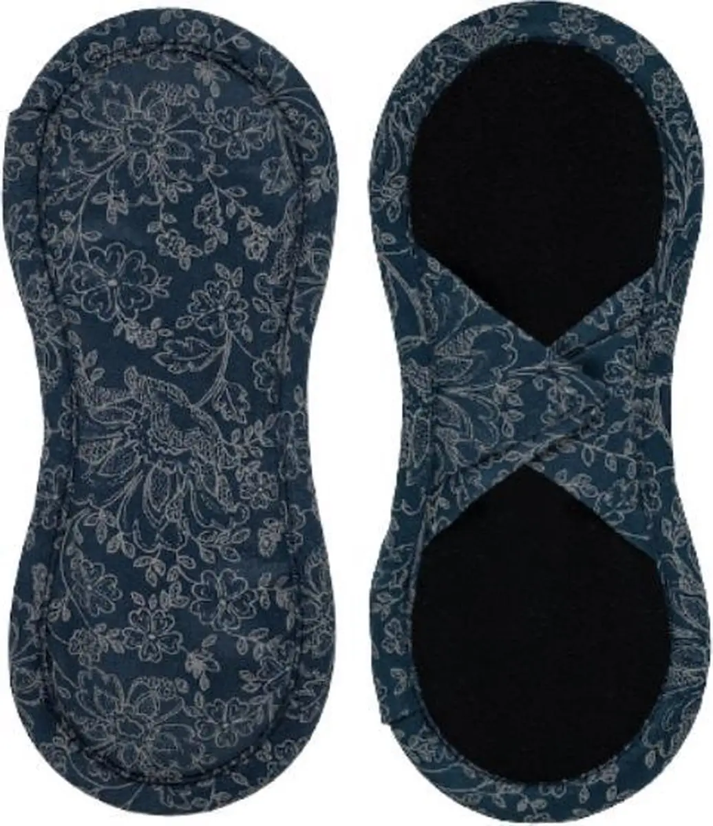 Bamboolik Bio Satin Katoen Inlegkruisjes - Donkerblauw