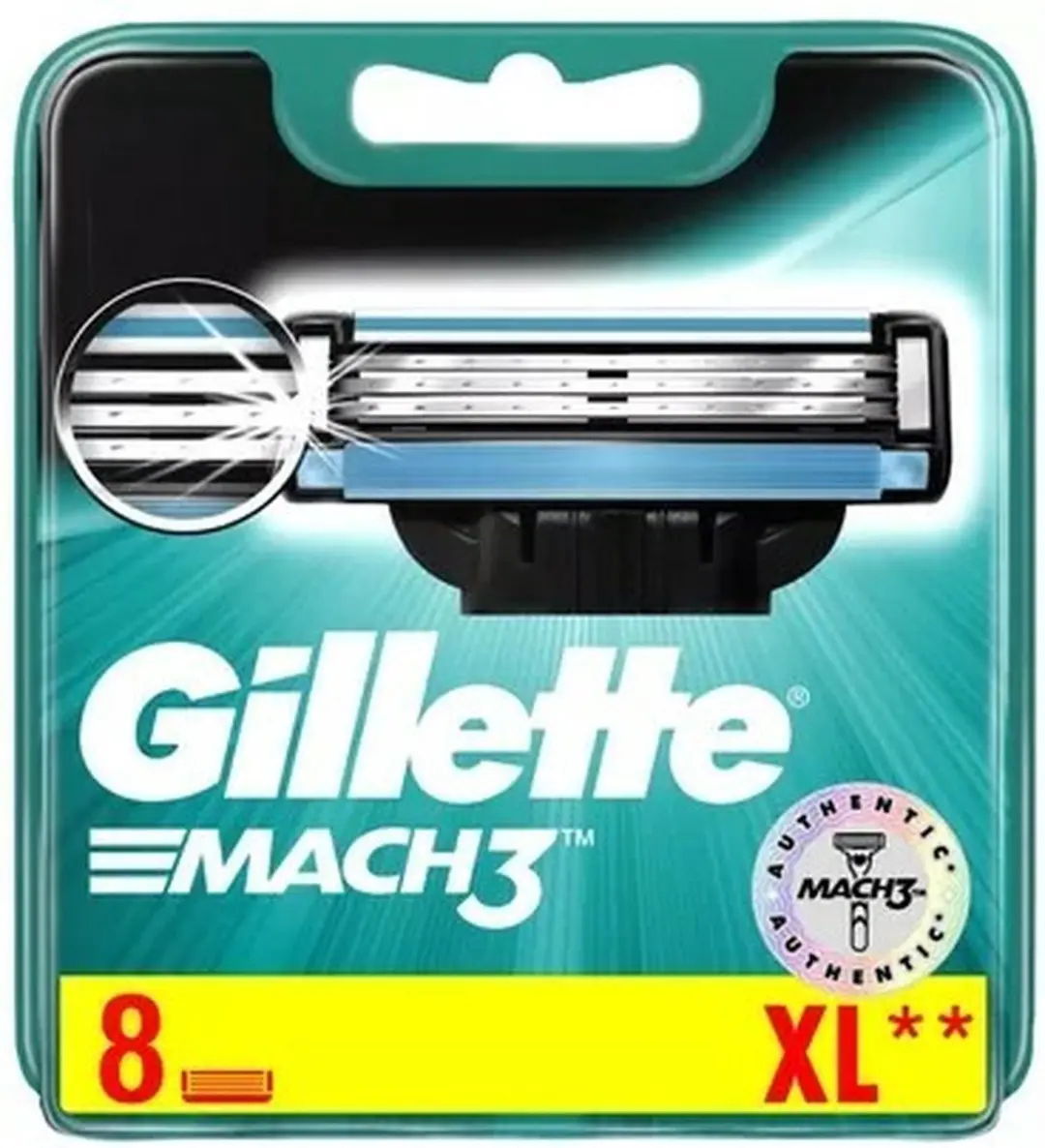 Gillette Mach3 Scheermesjes - 24 Stuks (8x3) - Blauw