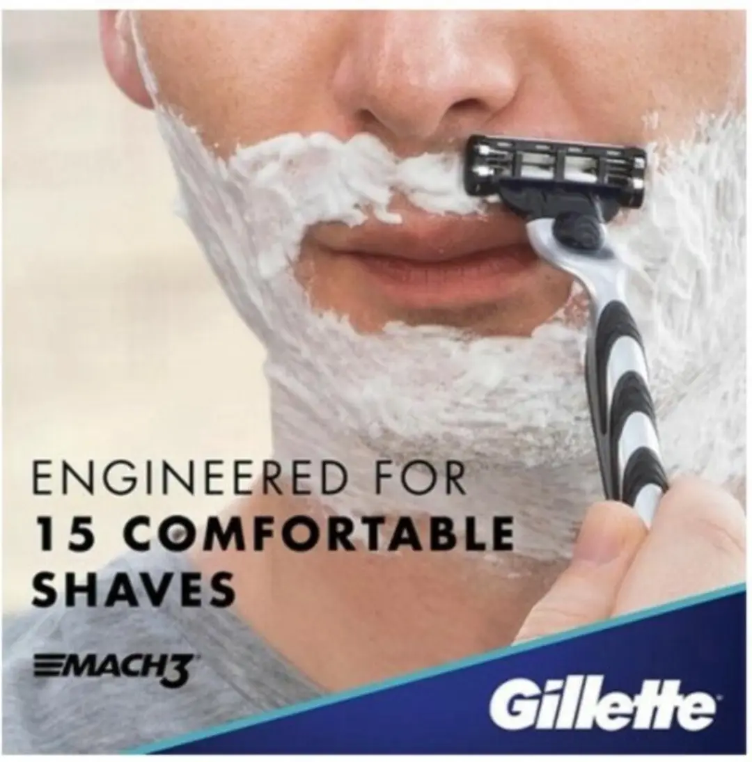 Gillette Mach3 Scheermesjes - 24 Stuks (8x3) - Blauw