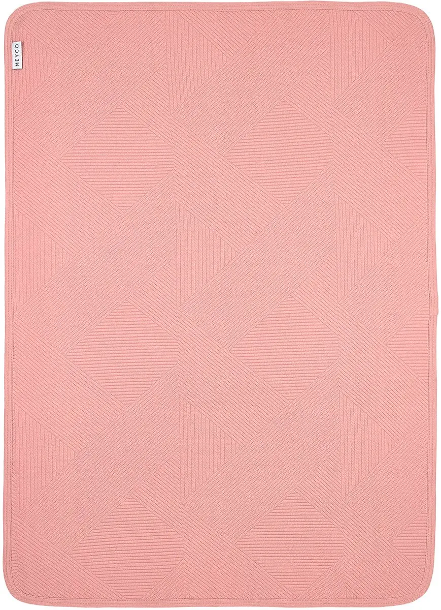 Meyco Baby Jacquard Deken Rose 100x150cm - 1.0 TOG