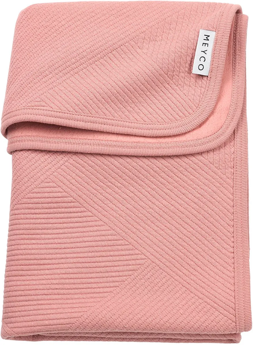 Meyco Baby Jacquard Deken Rose 100x150cm