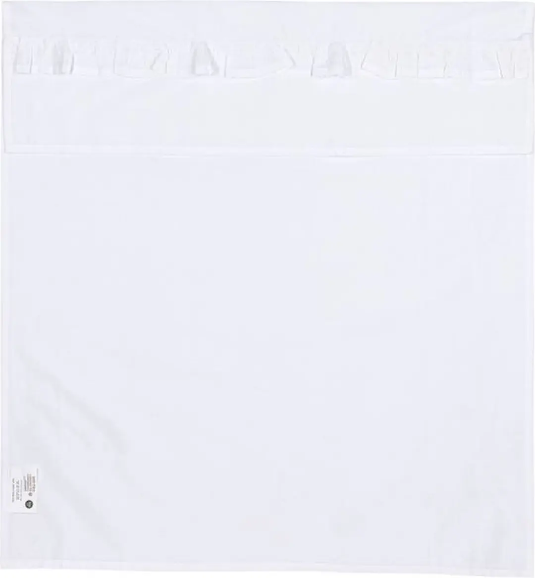 Meyco Baby Ruffle Ledikantlaken 100x150cm - 0.3 TOG - Wit