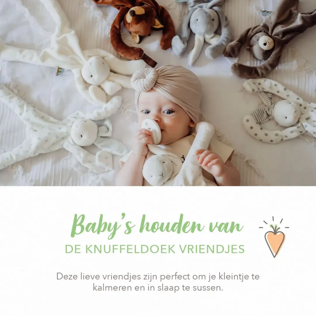 Bunnies By The Bay Knuffeldoekje Hond - Beige