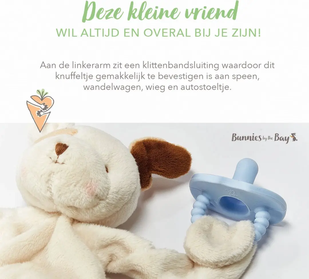 Bunnies By The Bay Knuffeldoekje Hond - Beige