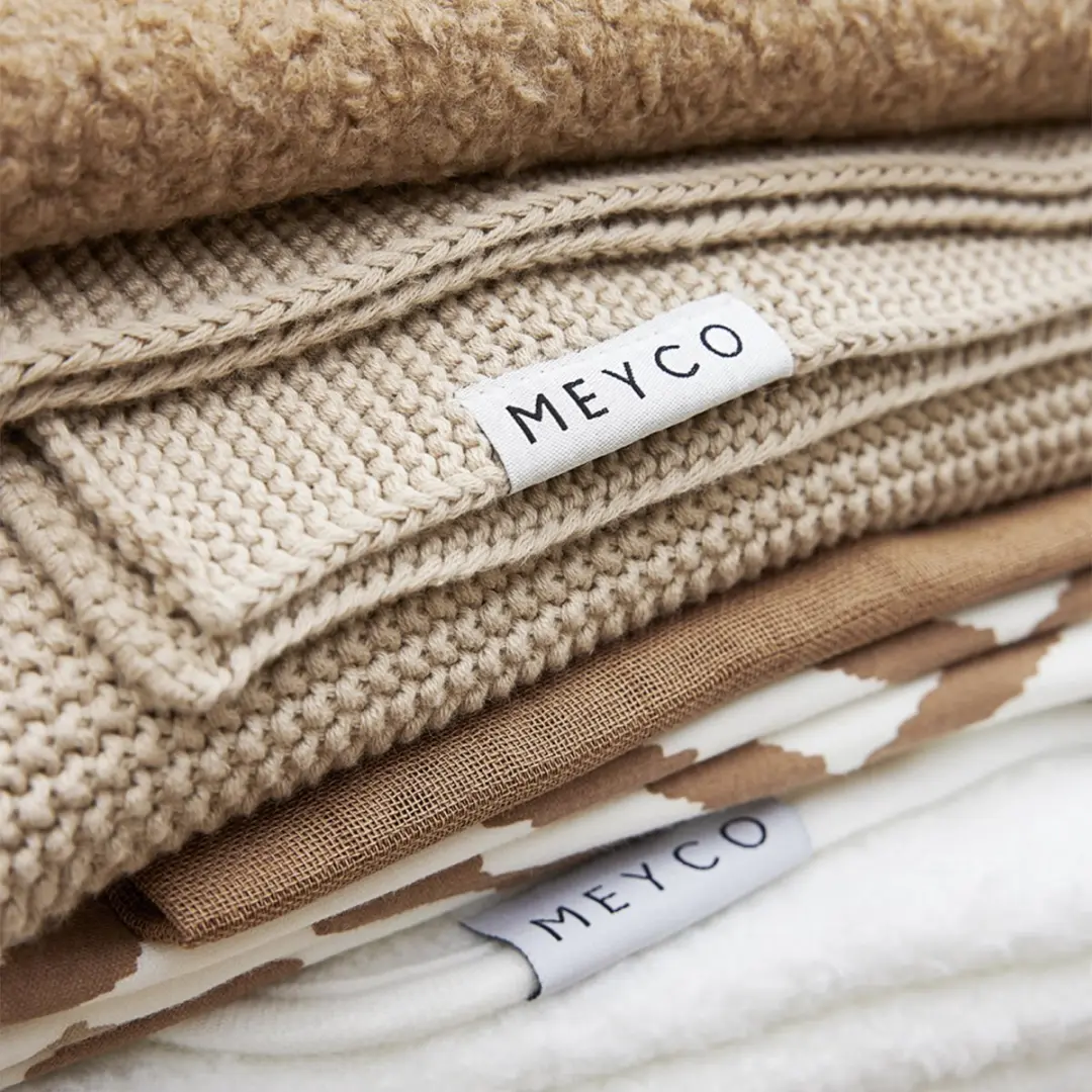 Meyco Baby Bouclé Reisdeken 75x100cm - Offwhite - afbeelding 6 van 6