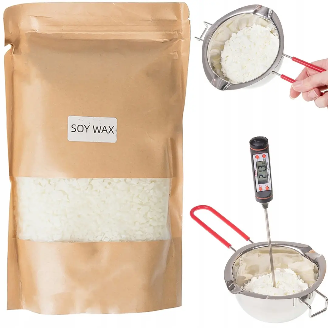 BK Sojawaskaarsen Makersset 600ml - 5 Potjes - 3 Geurolie - 10 Lonten