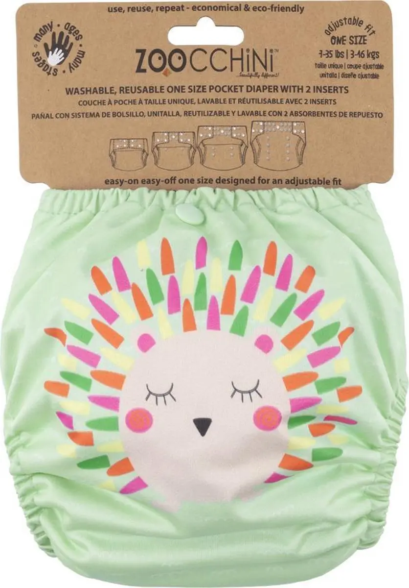 Zoocchini Harriet the Hedgehog Herbruikbare Luier