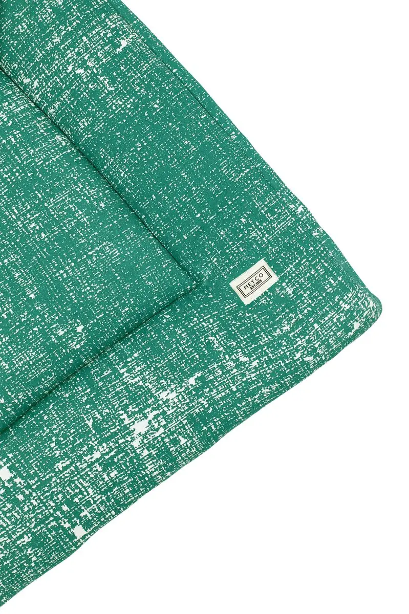Meyco Baby Fine Lines Boxkleed 77x97cm - Emerald Green