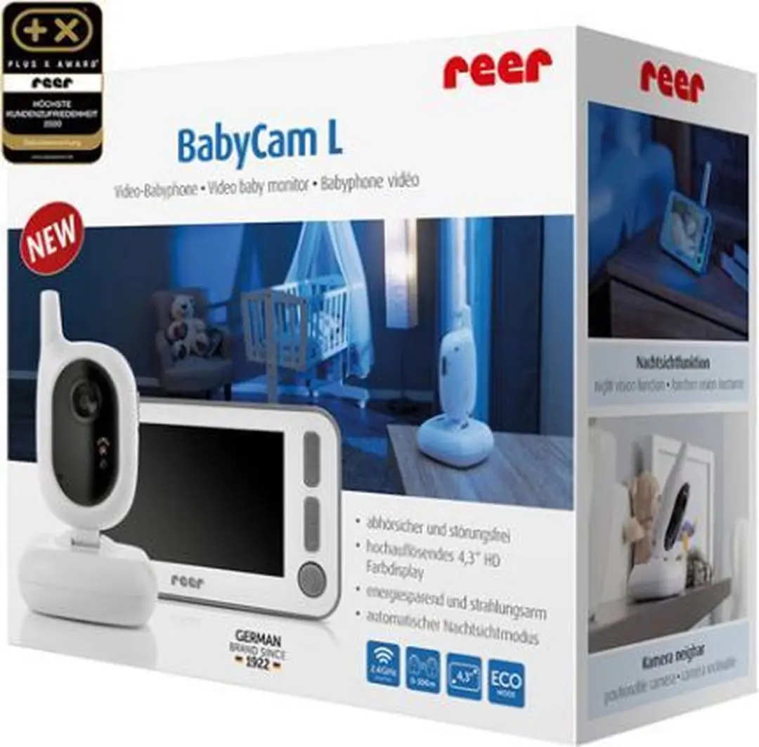 Reer Videobabyfoon 80430 Radiografisch 2.4 GHz - 4.3" Kleuren - afbeelding 6 van 6