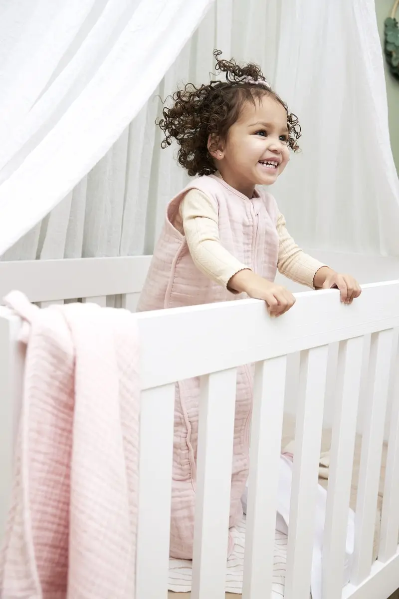 Meyco Baby Uni Babyzomerslaapzak Soft Pink 70cm - 0.5 TOG
