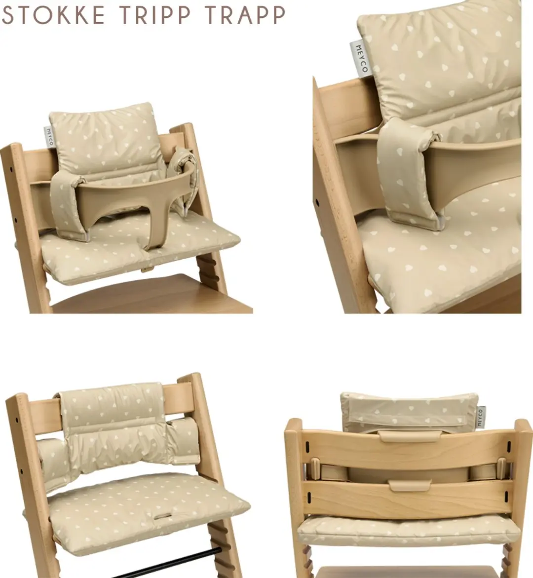 Meyco Baby Sweet Heart Stoelverkleiner - Sand