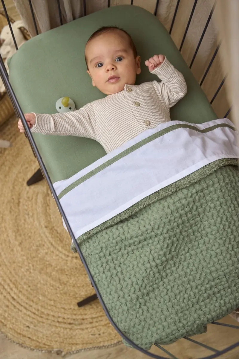 Meyco Baby Uni Hoeslaken Wieg - 40x80/90cm - Olive Green