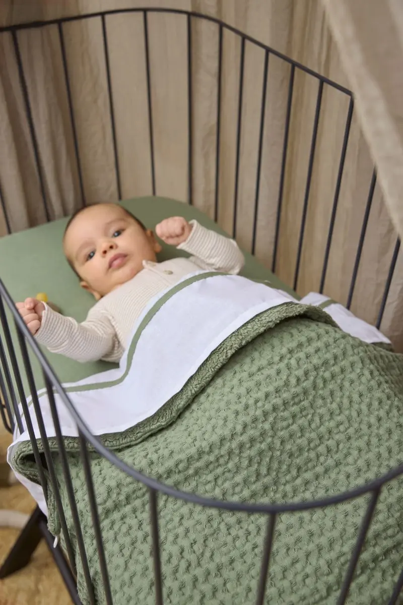 Meyco Baby Uni Hoeslaken Wieg - 40x80/90cm - Olive Green