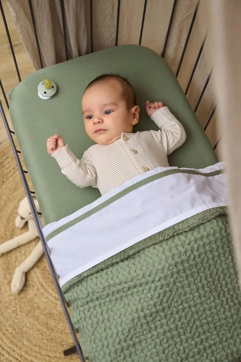 Meyco Baby Uni Hoeslaken Wieg - 40x80/90cm - Olive Green