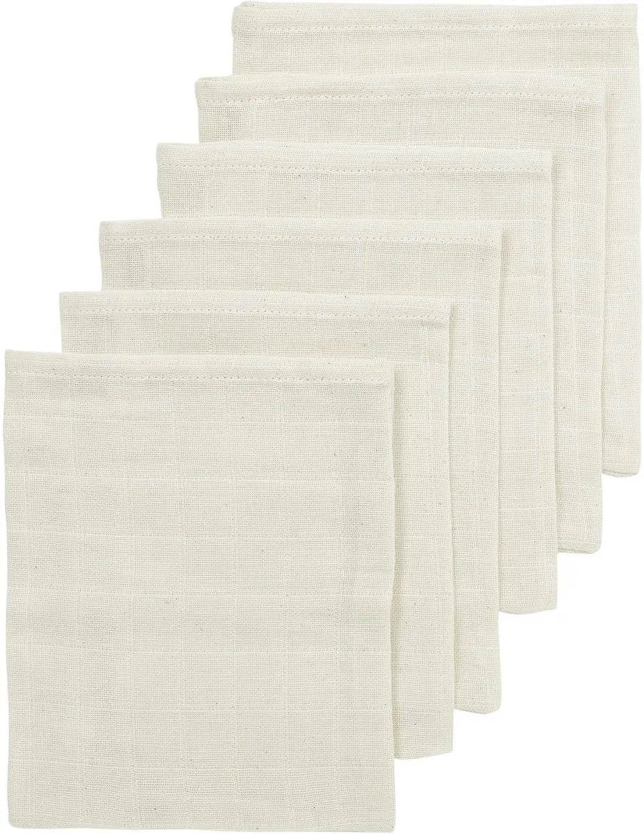 Meyco Baby Nature Hydrofiele Washandjes 6 Stuks