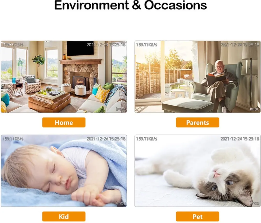 Imou Babyfoon Beveiligingscamera - Wit