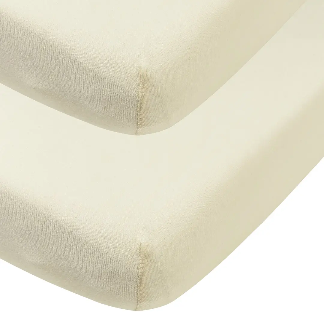 Meyco Baby Uni Hoeslaken Ledikant 2-pack - 60x120cm Nature - afbeelding 6 van 6