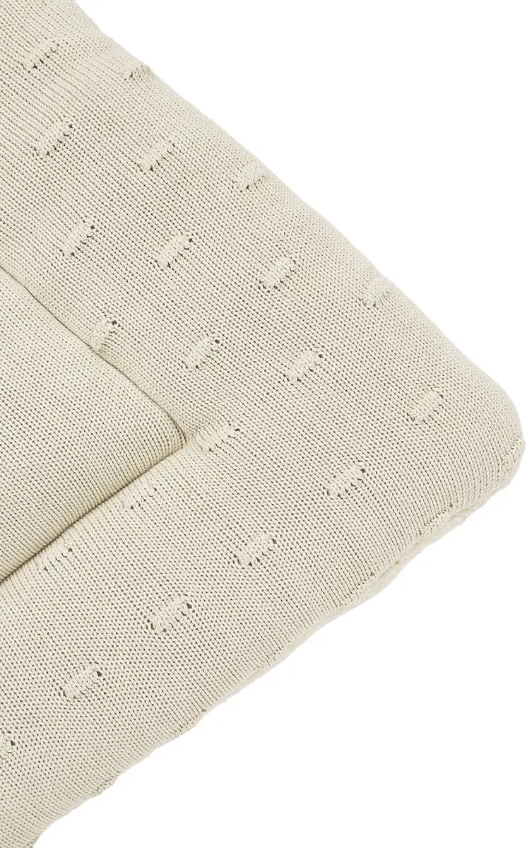 Meyco Baby Knots Boxkleed 77x97cm - Soft Sand