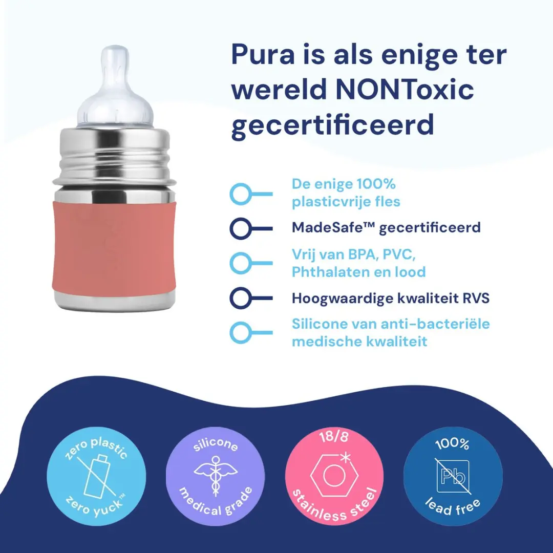 Pura Speenfles 150ml - Rose